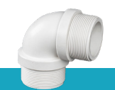زانو نر رزوه ای PVC-U
