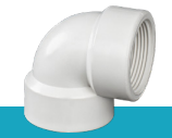 زانو ماده رزوه ای PVC-U